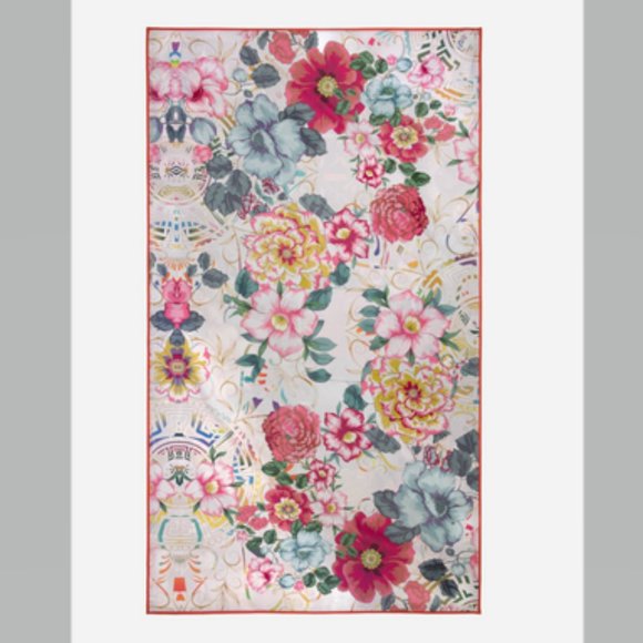 Johnny Was Floral Peace Beach Blanket 65”x70” NWT - Picture 3 of 9